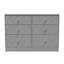 San Jose 6 Drawer Bed Box in White Matt (Ready Assembled)-1589364529