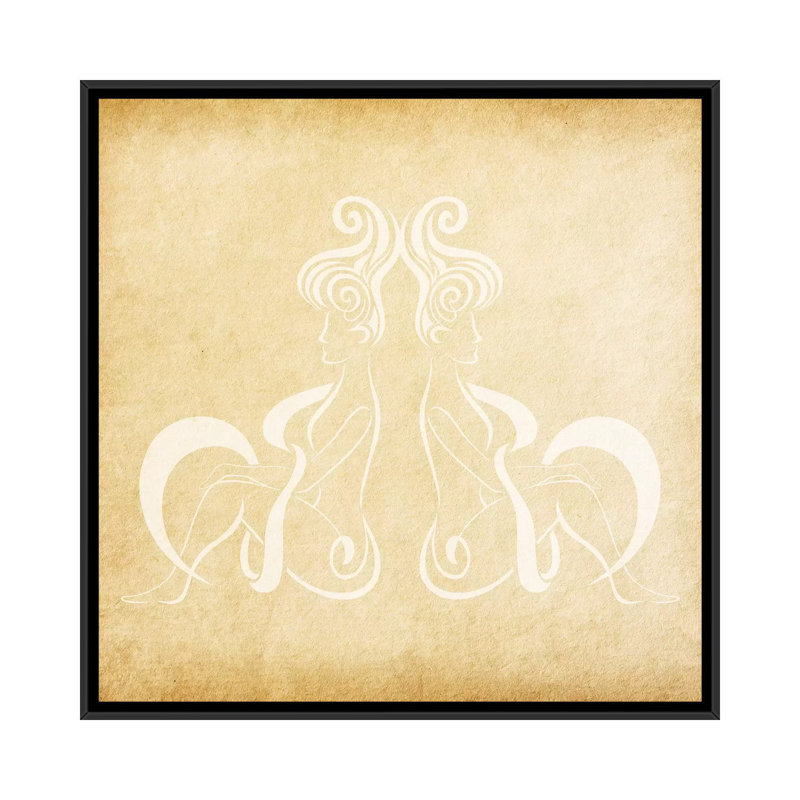 « versatile palmiers », impression sur toile tendue, H 37 po x l 37 po x P 1,5 po, Toile encadrée noire, Pas de tapis