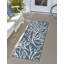 Tapis bleu contemporain Azilynn-598099893