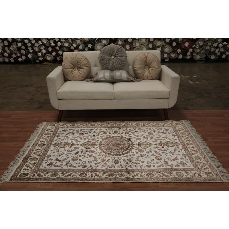Tapis traditionnel fabriqué à la main 4 x 6 pour décors classiques et modernes