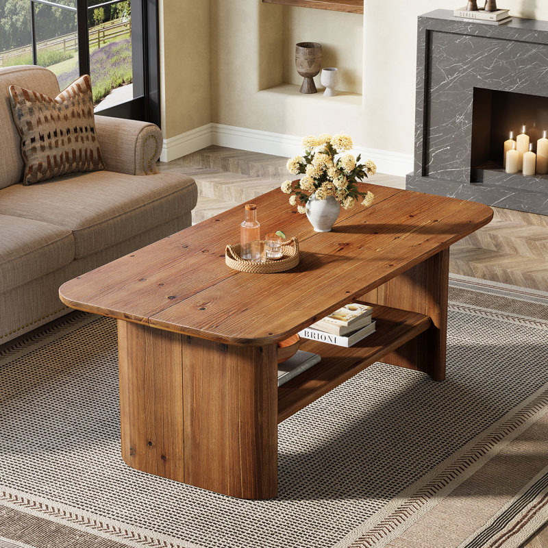 Table basse en bois massif 47,24 "