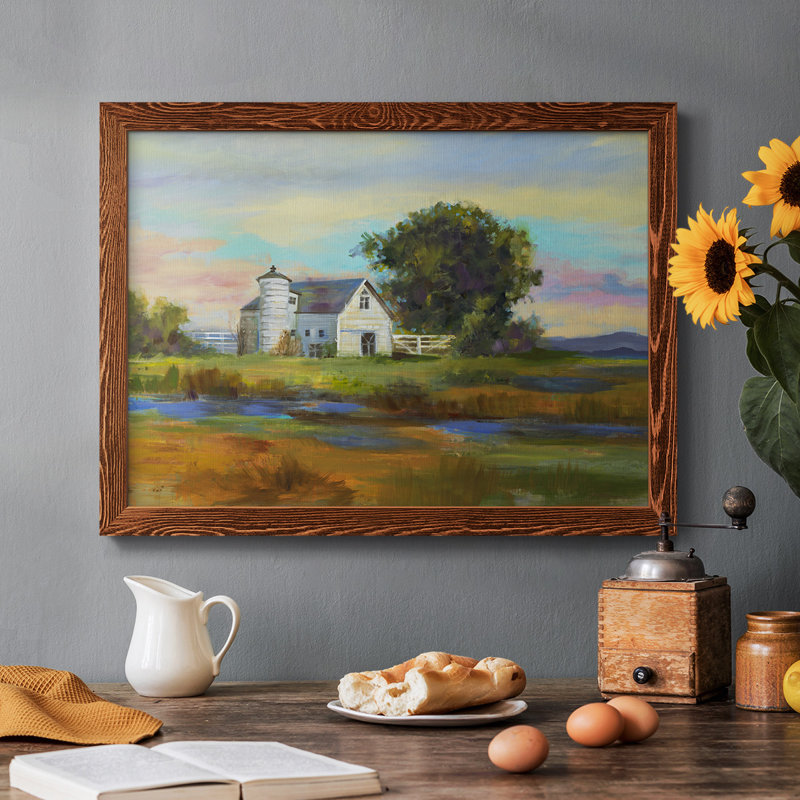 " Down By The Barn ", 22" H x 32" W x 1.5" D, Maple
