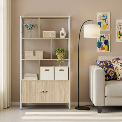 Jazmyne 154.5cm H x 74cm W Steel Standard Bookcase