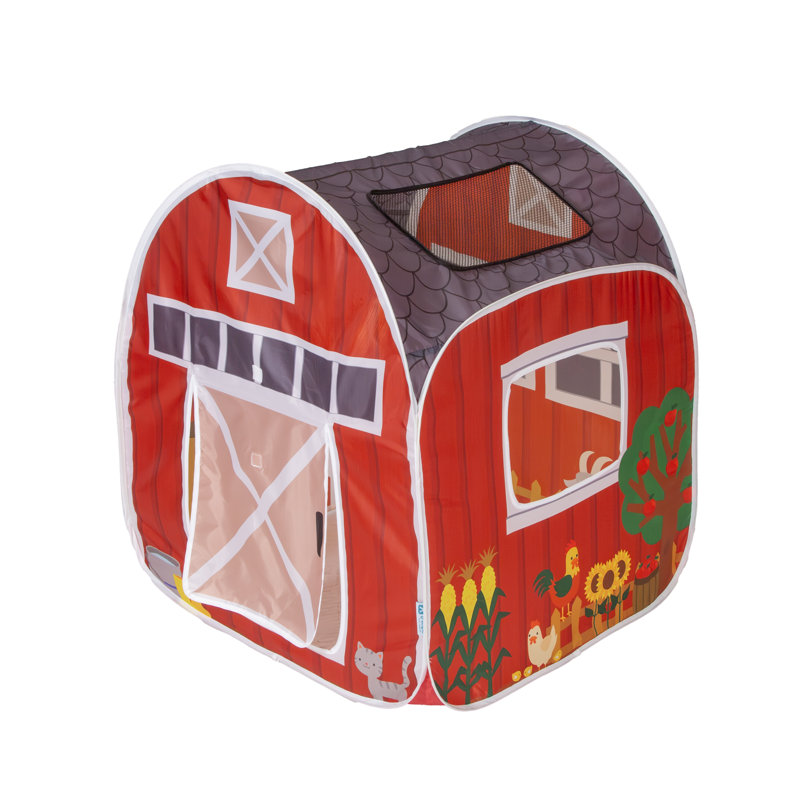 Red Farm House Pop-Up Tent with Mesh Panels