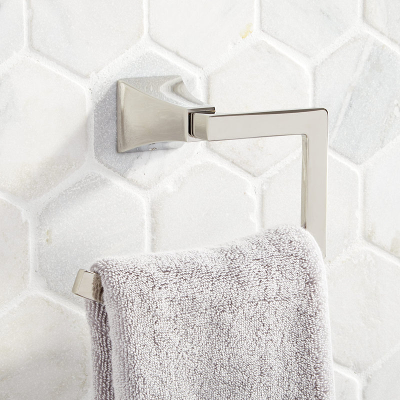 Vilamonte Towel Ring, Polished Nickel