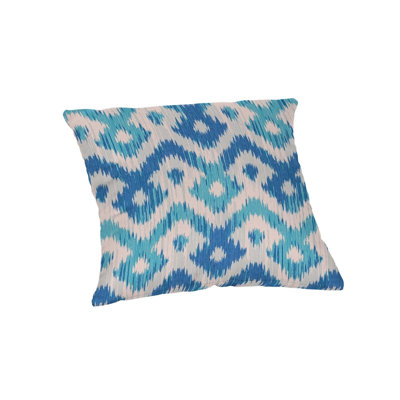 Coussin lombaire intérieur / extérieur 1 pièce Casual Ikat, l 19 po x L 12 po, Nixie Neptune