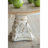 D10.5 x 7.5 Inch Wooden Cake Stand with Intricate Magnesium Base, Perfect for Rustic Elegance and Displaying Cakes
