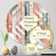 Farmhouse Planks Pink Striped Pattern - Diamond Decorative Mirror-101223021