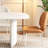 Glossy Snowflake White Dining Table-110582929