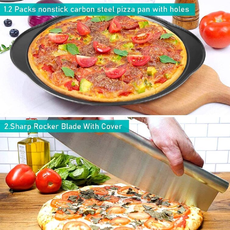 GoodDogHousehold Non-Stick Aluminum 13.5'' Pizza Pan