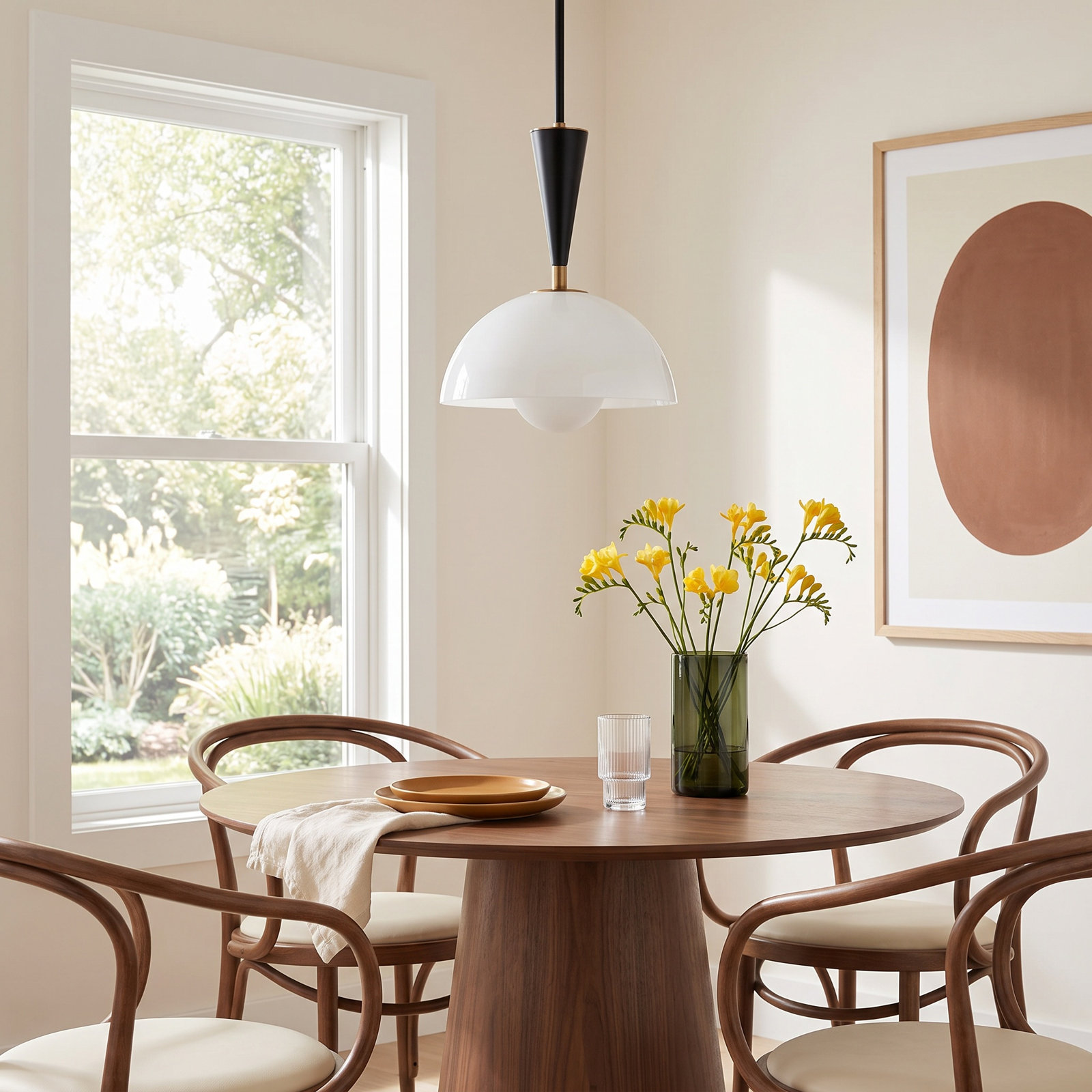 Payson Dimmable Single Light Pendant, 15.75" H x 12" W x 12" D