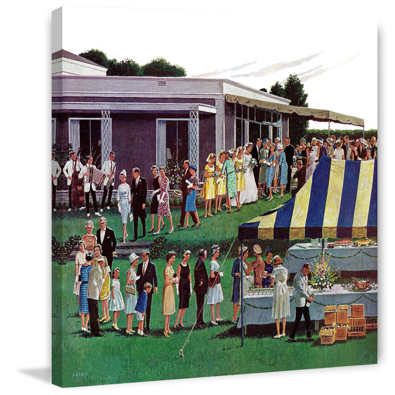 Wedding Reception - Wrapped Canvas Print, 81cm H x 81cm W x 4cm D