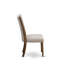 Ensemble de table de salle à manger 7 pièces composé d'une table de salle à manger rectangulaire avec rallonge amovible et 6 chaises Parson en tissu brun clair clair, noyer antique-1437975329-1437975342-1437975343