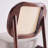 Rattan Backrest Upholstered Armchair-86885631