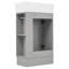 Meuble-lavabo 18,6 po avec lavabo, meuble-lavabo avec tablette à deux niveaux, orienté vers la gauche ou vers la droite-1833797262