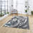 Chessman area rug Machine Woven Rectangle Grey-1421394327