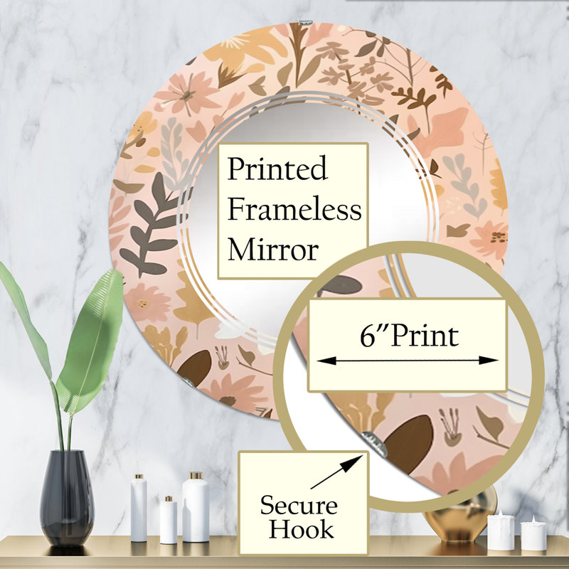 Miroir mural Franciosa, 32 po x 32 po