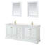 Ensemble de meuble-lavabo double 80 "avec miroir Deborah-97761278-97761274-97761492