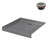 Streamline 36 in. x 36 in. Alcove Acrylic Shower Base in Matte Grey with Center Drain, Drain Included-118934331