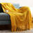 Irregular Rhombus Knitted Throw Blanket-1516267338