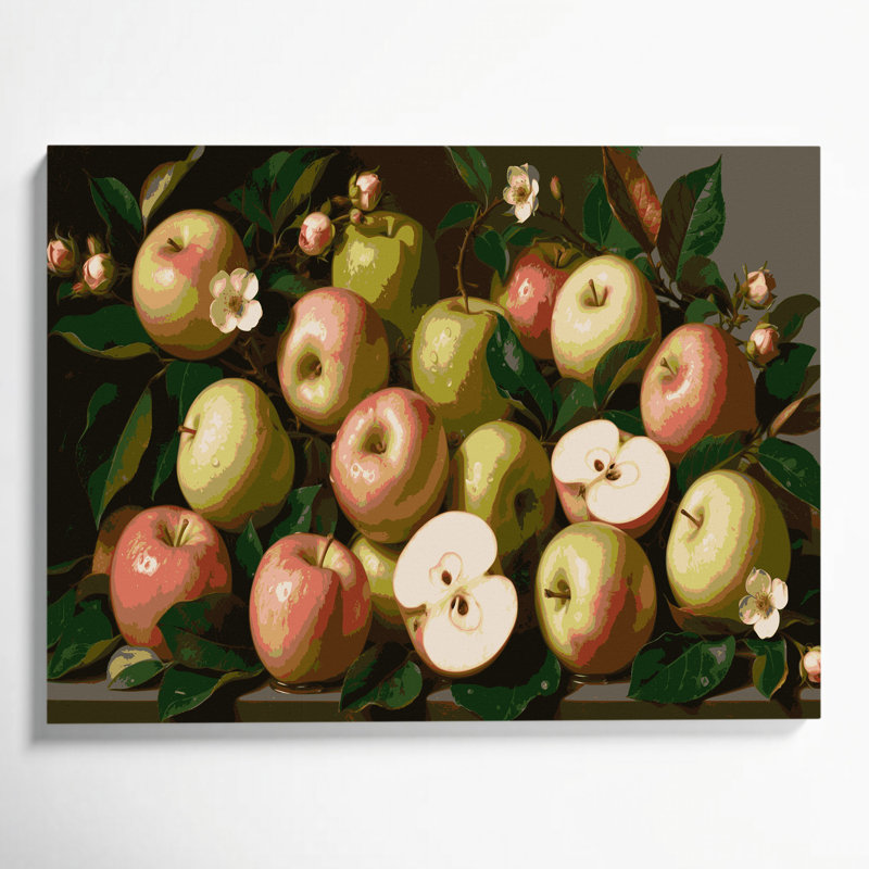 Art floral sur toile, H 16 po x l 20 po