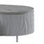 Table basse avec tiroir et tablette en gris doux ultrabrillant, pieds chromés, pour le salon