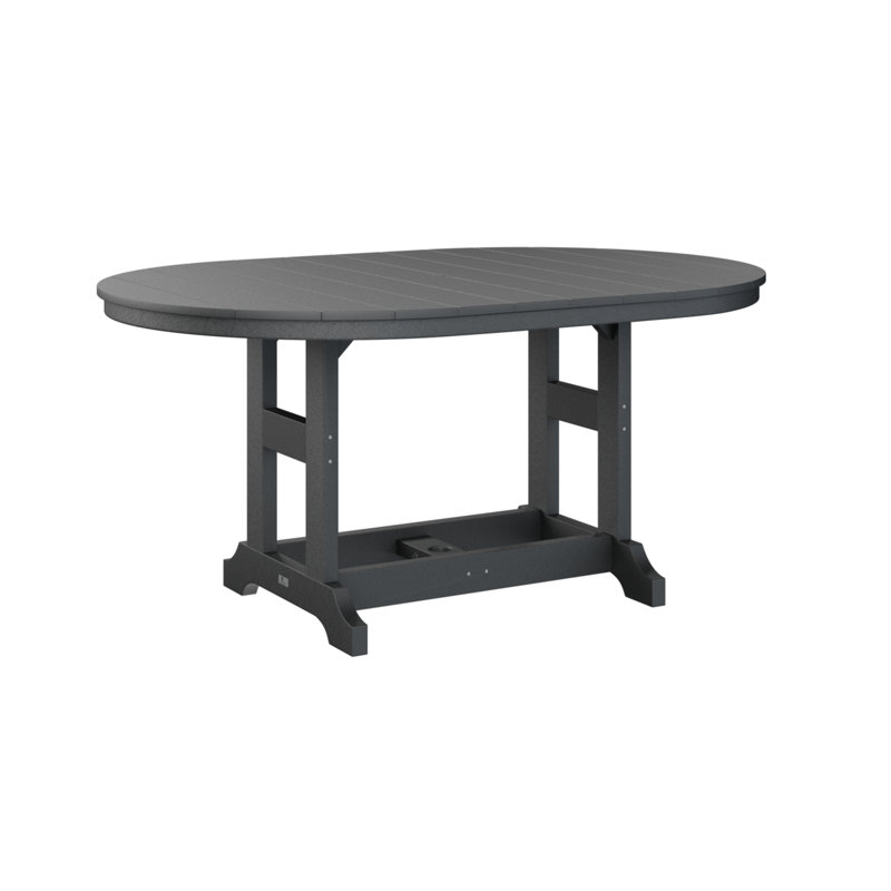 Garden Classic Outdoor Oval, 39.5" H x 44" W x 64" D, Black