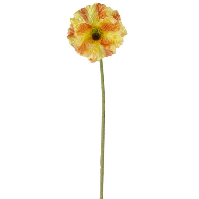34" Poppy Flower Artificial Spring Crafting Stem