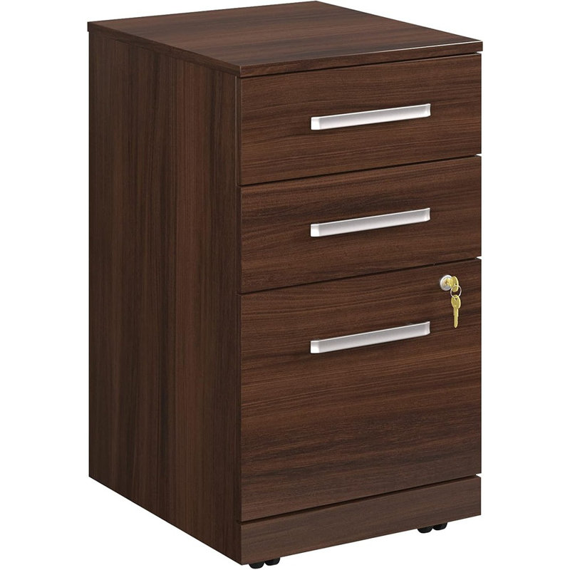 Officeworks By Sauder Affirm 3 Drawer Mobile File, Noble Elm Fin...