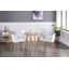 Tristen Plastic Dining Chair - Faux Leather Padded Cushions and Solid Wooden Legs - Armchair for Dining Room Kitchen Living Room-2145676906-2075042825