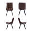 Ensemble de 4 chaises de salle à manger pivotantes rembourrées-1574120532-1545800608