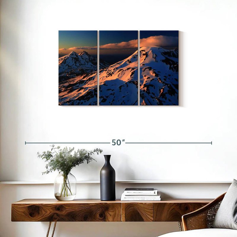 Alvord Three Sister Alpenglow, H 20 po x l 33 po