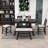 Damu 6 - Piece Dining Set, Dining Table with Storage Shelf and Bench and 4 Chairs-1664202797-1664202802