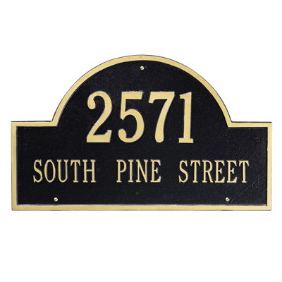 2-Line Wall Address Plaque
