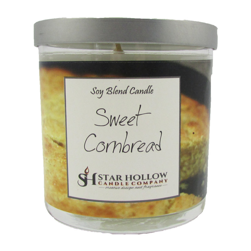 Bougie pour pot de cornbread doux, H 3,25 po x l 2,75 po x p 2,75 po