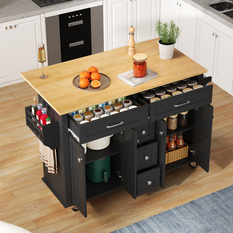 Kitchen Island, Black