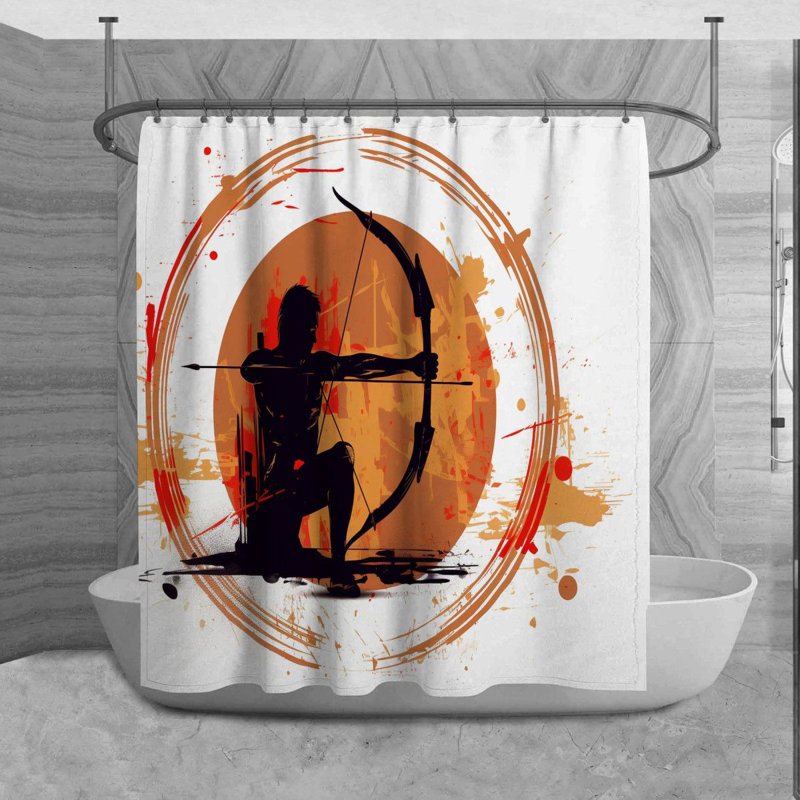 Rideau de douche Tarika, H 73 po x l 70 po