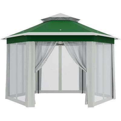 13x13ft Outdoor Canopy Tent With Mosquito Netting
