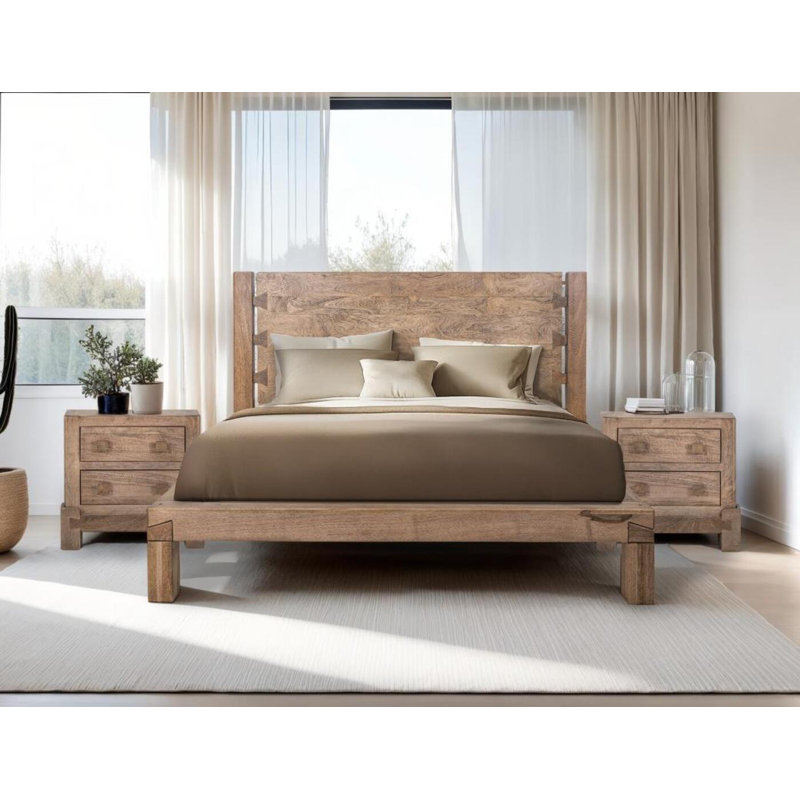 Atenas 3-Piece Bedroom Set (Bed With 2-Nightstands), King