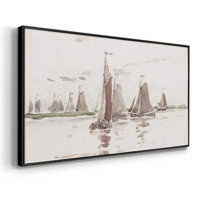 Série nautique - CCXCIX - Toile tendue avec châssis encadré - Prêt à être accroché