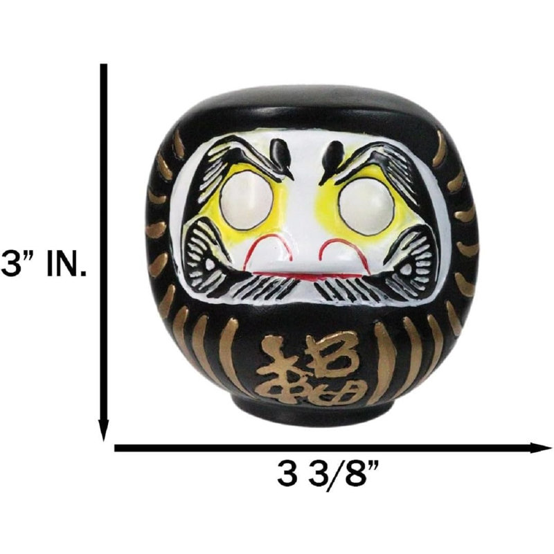 Figurine Daruma, Noir