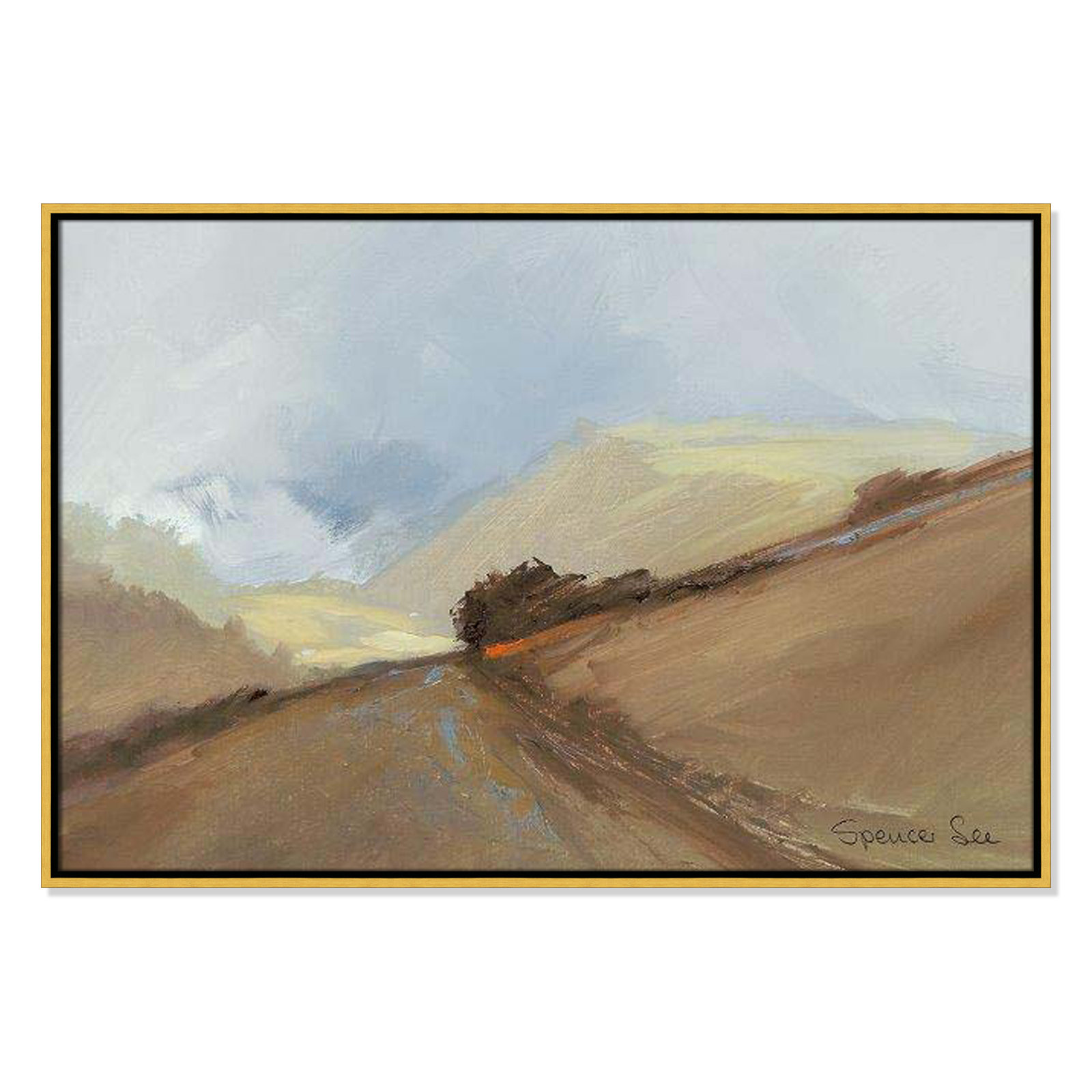 Heaven And Earth II by Spencer Lee, 25.5'' H x 37.5'' W x 2'' D, Gold Framed