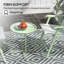 Table d'appoint d'extérieur 18 po avec plateau amovible et pieds pliables, vert-1496842311