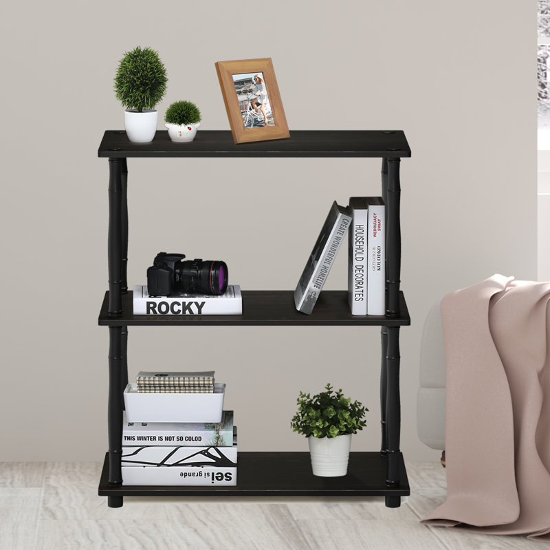 Decorius Etagere Bookcase, Espresso, (4 Shelves) 43.25" H x 23.6" W x 11.6" D