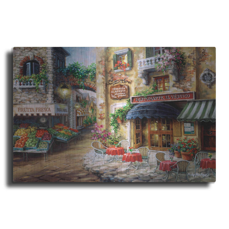 «Buon Appetito» par Nicky Boehme, art mural en métal, H 12 po x l 16 po x P 0,13 po