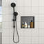 Niche de douche en acier inoxydable, noir bronze industriel-413207388-413207389
