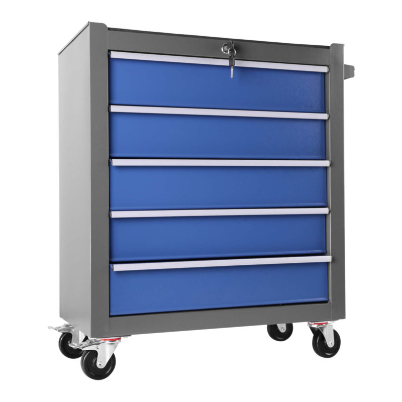 5-Drawer Rolling Tool Chest with Wheels, Portable Organizer for Garage and Workshop, Durable and Spacious Storage Solution