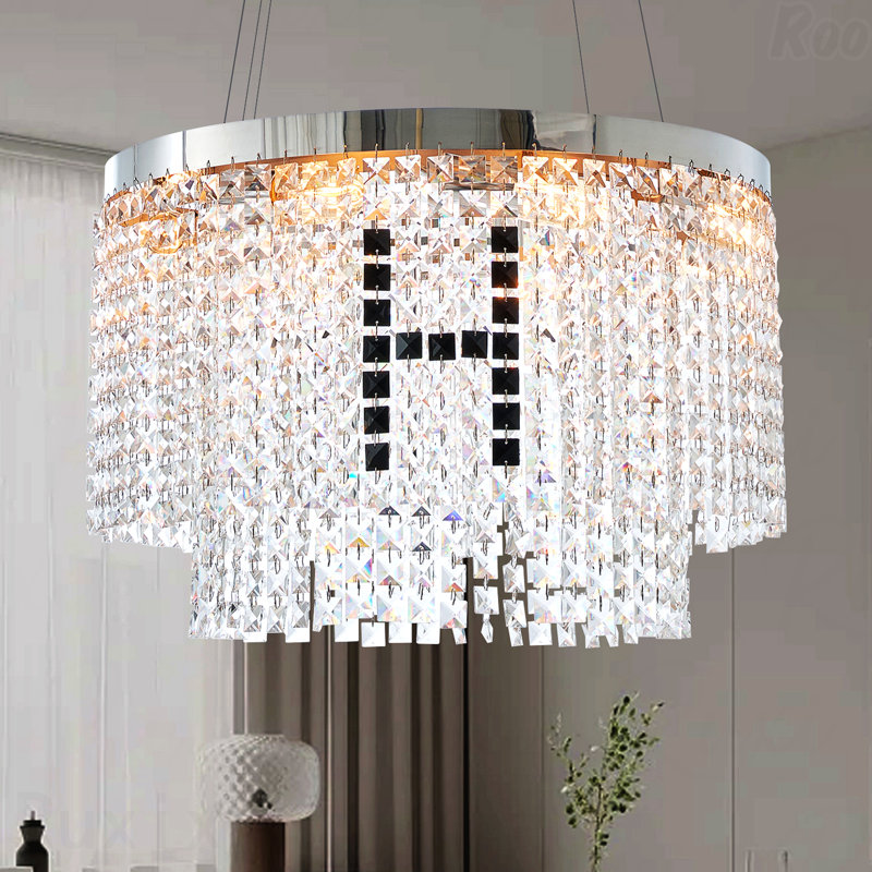Lustre en cristal de style moderne