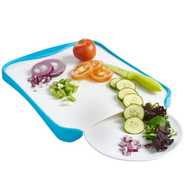 VonShef Plastic Cut & Drain Double-Sided Antimicrobial Cutting Board