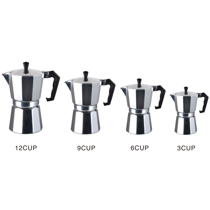 J&V Textiles Stovetop Espresso Maker, 9-Cup
